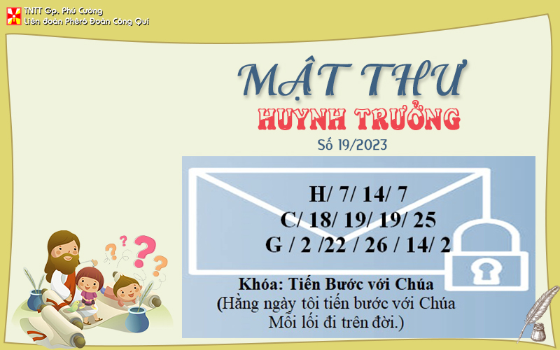 MẬT THƯ SỐ 19/2023 – DÀNH CHO HUYNH TRƯỞNG