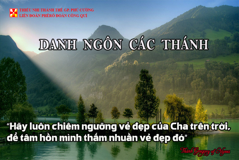 DANH NGÔN CÁC THÁNH
