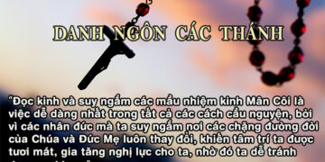 DANH NGÔN CÁC THÁNH
