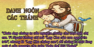 DANH NGÔN CÁC THÁNH
