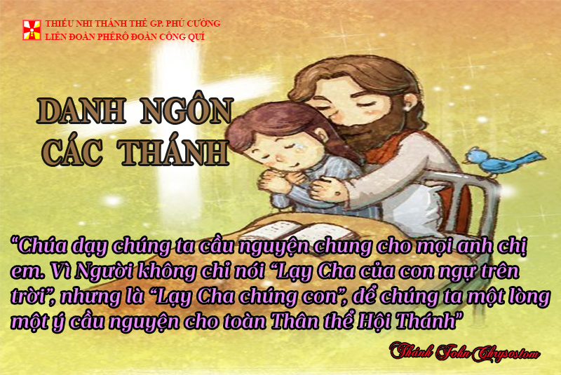 DANH NGÔN CÁC THÁNH