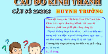 CÂU SỐ 23/2023 – DÀNH CHO HUYNH TRƯỞNG