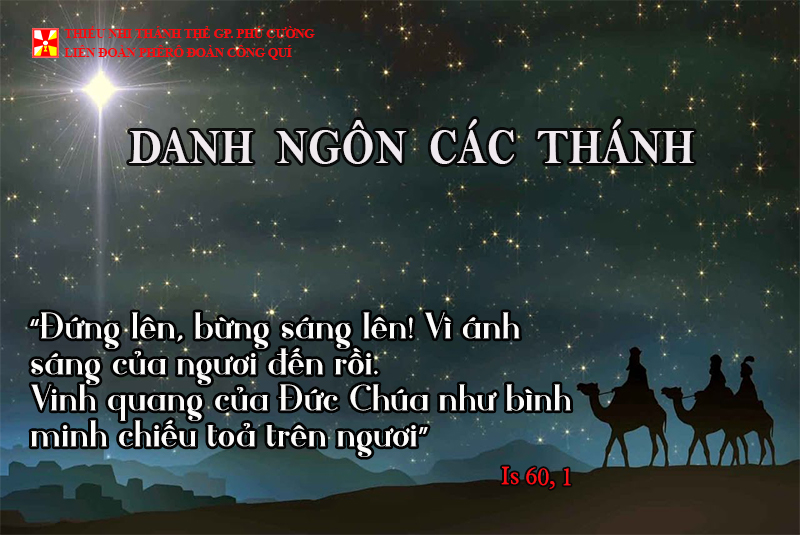 DANH NGÔN CÁC THÁNH