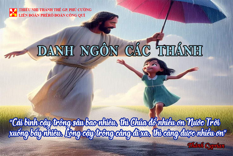DANH NGÔN CÁC THÁNH