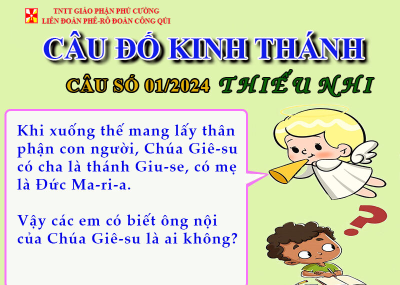 CÂU SỐ 01/2024 – DÀNH CHO THIẾU NHI