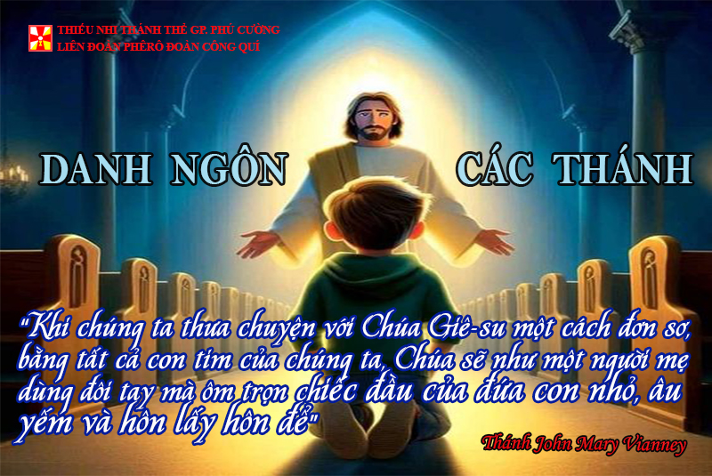 DANH NGÔN CÁC THÁNH