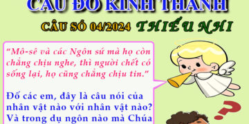 CÂU SỐ 04/2024 – DÀNH CHO THIẾU NHI