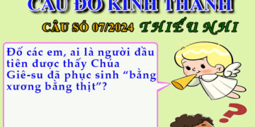 CÂU SỐ 07/2024 – DÀNH CHO THIẾU NHI