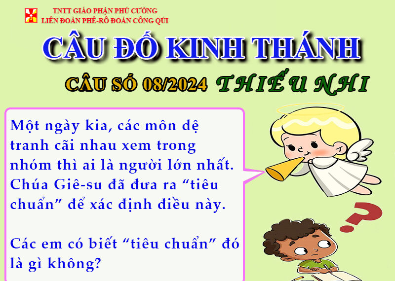 CÂU SỐ 08/2024 – DÀNH CHO THIẾU NHI