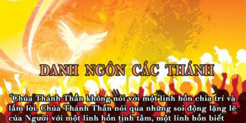 DANH NGÔN CÁC THÁNH