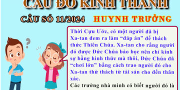 CÂU SỐ 11/2024 – DÀNH CHO HUYNH TRƯỞNG