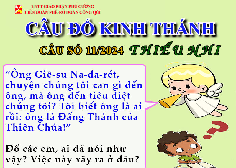 CÂU SỐ 11/2024 – DÀNH CHO THIẾU NHI