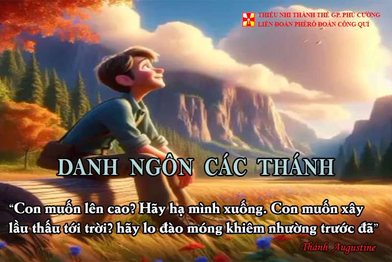 DANH NGÔN CÁC THÁNH