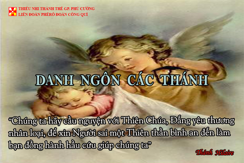 DANH NGÔN CÁC THÁNH