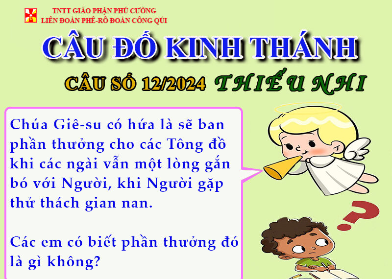CÂU SỐ 12/2024 – DÀNH CHO THIẾU NHI