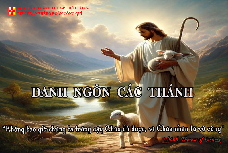 DANH NGÔN CÁC THÁNH