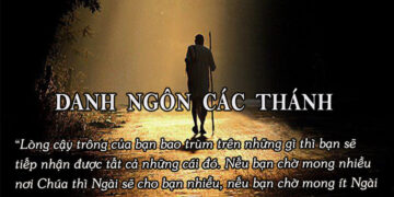 DANH NGÔN CÁC THÁNH