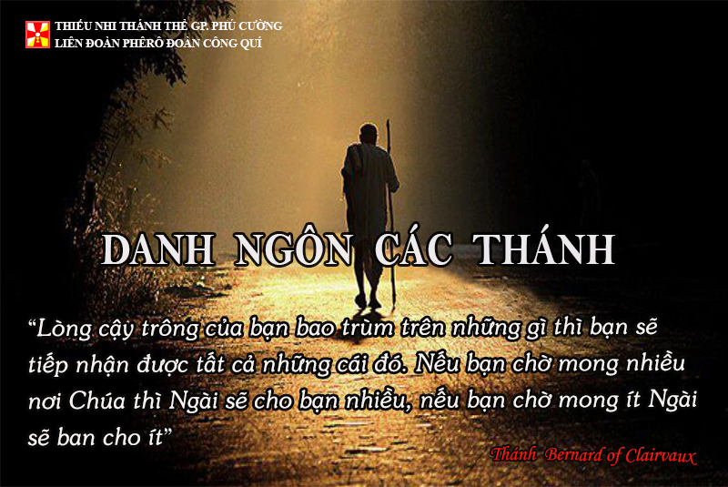DANH NGÔN CÁC THÁNH
