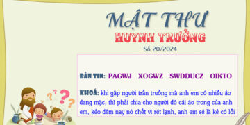 MẬT THƯ SỐ 20/2024 – DÀNH CHO HUYNH TRƯỞNG