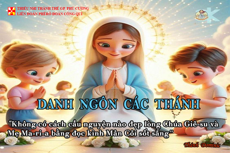 DANH NGÔN CÁC THÁNH