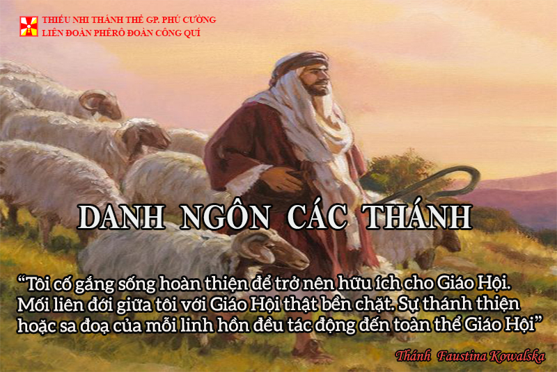 DANH NGÔN CÁC THÁNH