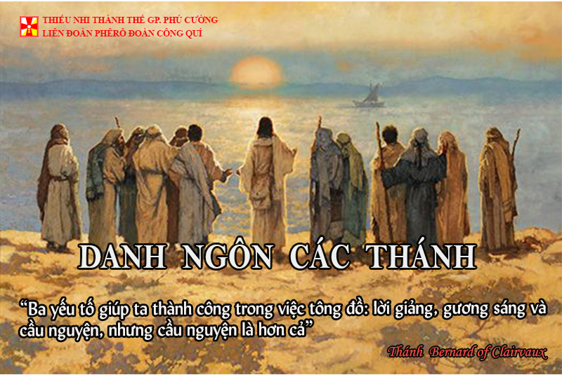 DANH NGÔN CÁC THÁNH