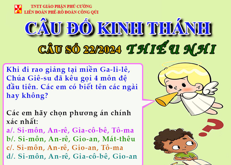 CÂU SỐ 22/2024 – DÀNH CHO THIẾU NHI