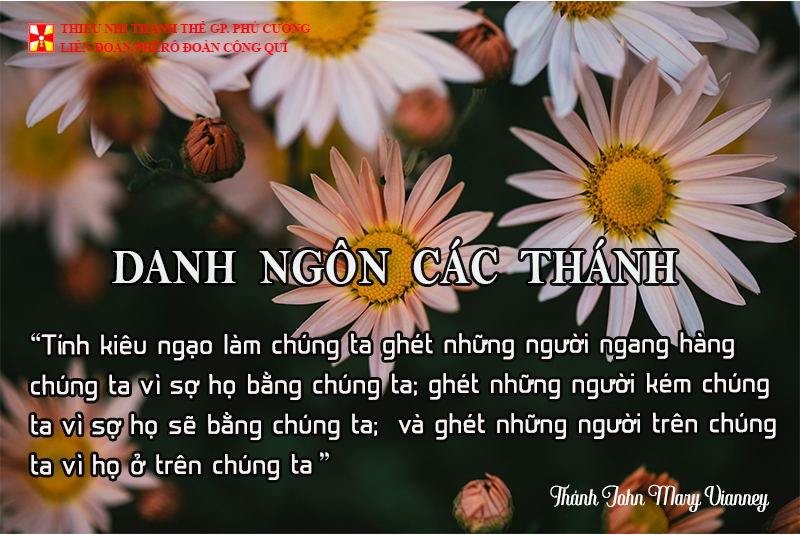 DANH NGÔN CÁC THÁNH