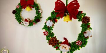 HƯỚNG DẪN LÀM VÒNG NGUYỆT QUẾ BẰNG KẼM NHUNG ĐỂ TRANG TRÍ NOEL