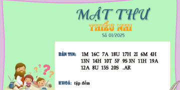 MẬT THƯ SỐ 01/2025 – DÀNH CHO THIẾU NHI