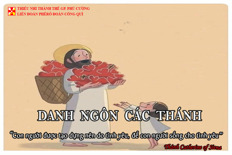 DANH NGÔN CÁC THÁNH