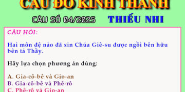 CÂU SỐ 04/2025 – DÀNH CHO THIẾU NHI