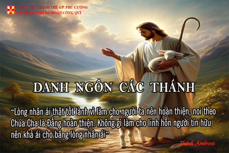 DANH NGÔN CÁC THÁNH