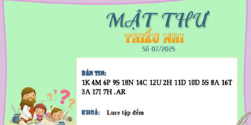 MẬT THƯ SỐ 07/2025 – DÀNH CHO THIẾU NHI