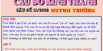 CÂU SỐ 11/2025 – DÀNH CHO HUYNH TRƯỞNG