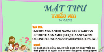 MẬT THƯ SỐ 10/2025 – DÀNH CHO THIẾU NHI