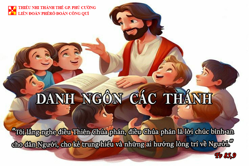 DANH NGÔN CÁC THÁNH