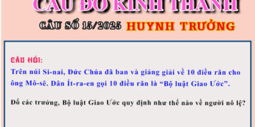 CÂU SỐ 15/2025 – DÀNH CHO HUYNH TRƯỞNG