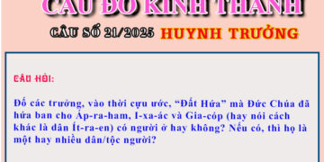 CÂU SỐ 21/2025 – DÀNH CHO HUYNH TRƯỞNG