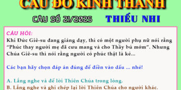 CÂU SỐ 21/2025 – DÀNH CHO THIẾU NHI