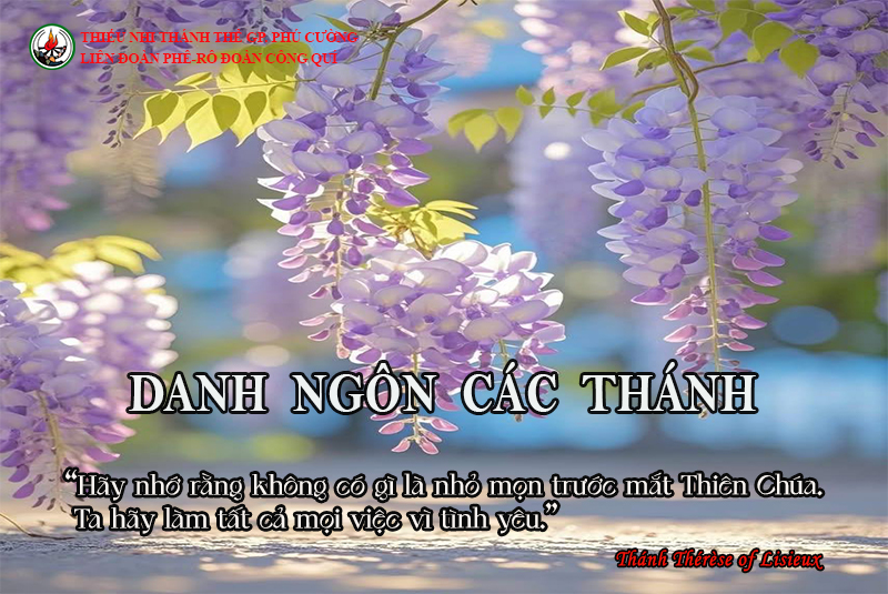 DANH NGÔN CÁC THÁNH