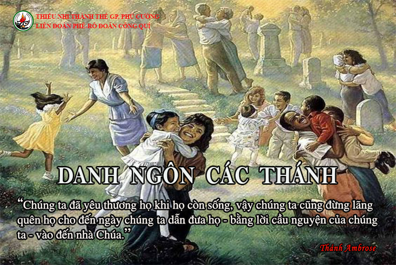 DANH NGÔN CÁC THÁNH