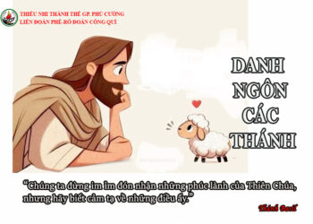 DANH NGÔN CÁC THÁNH