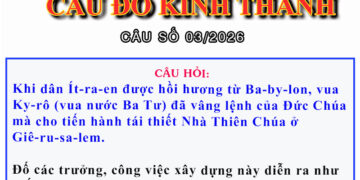 CÂU SỐ 03/2026 – DÀNH CHO HUYNH TRƯỞNG
