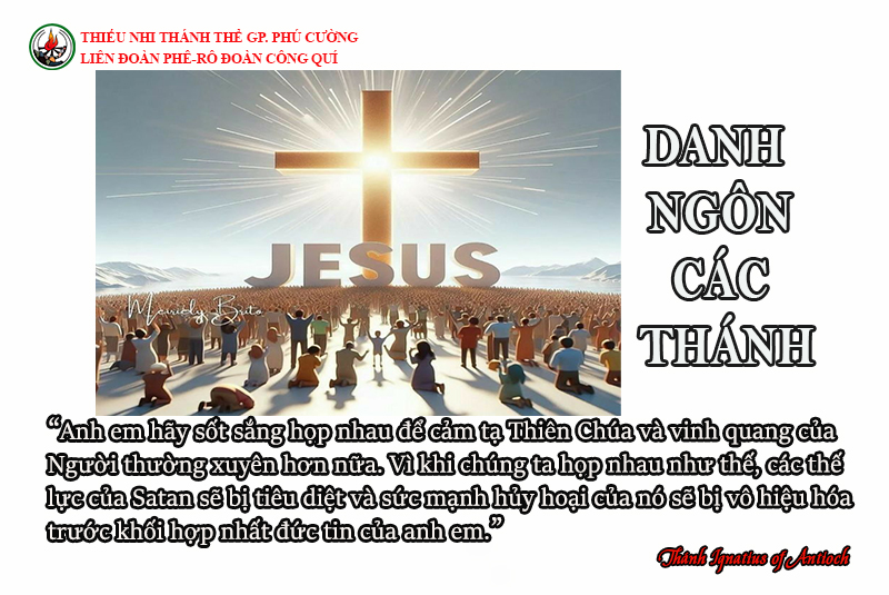 DANH NGÔN CÁC THÁNH