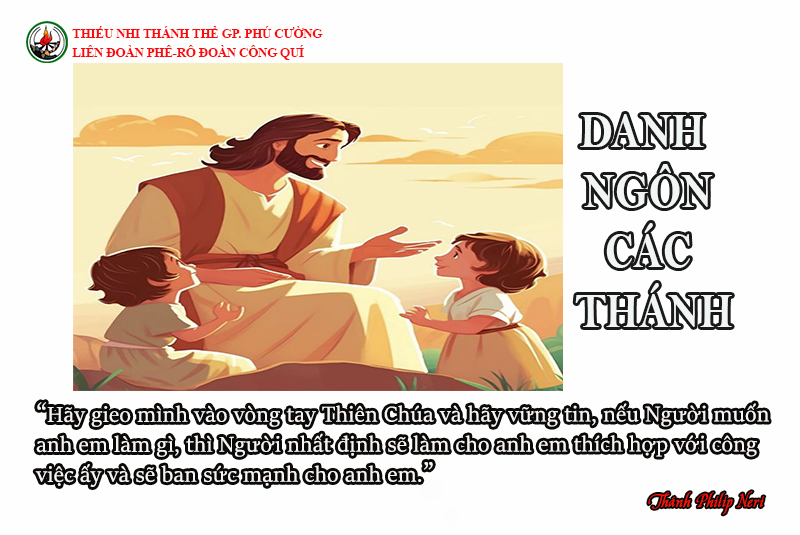 DANH NGÔN CÁC THÁNH