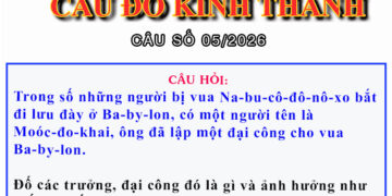CÂU SỐ 05/2026 – DÀNH CHO HUYNH TRƯỞNG