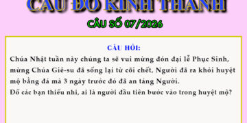 CÂU SỐ 07/2026 – DÀNH CHO THIẾU NHI