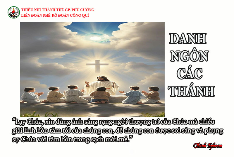 DANH NGÔN CÁC THÁNH
