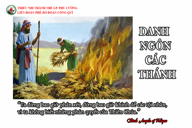 DANH NGÔN CÁC THÁNH